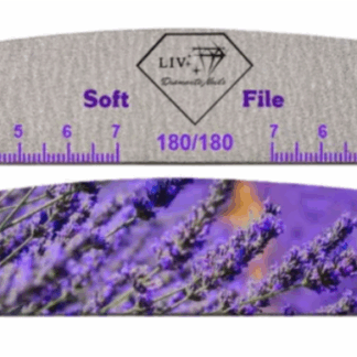 Lima de uñas de media luna floral – 180/180 – Soft File