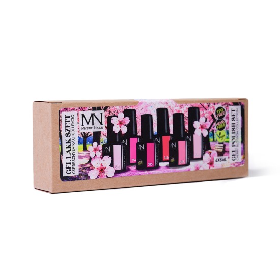 Set de Gel Polish 02 – Colección Flor de Cerezo (HEMA-free) – 6 uds x 6 ml - Imagen 2