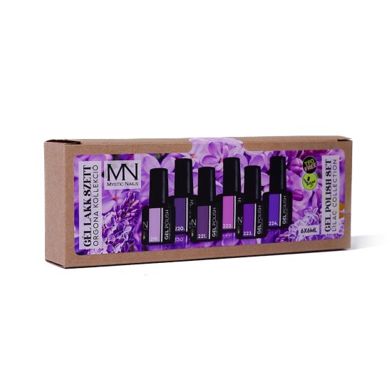 Set de Gel Polish 03 – Colección Flor de Lila – 6 uds x 6 ml - Imagen 2